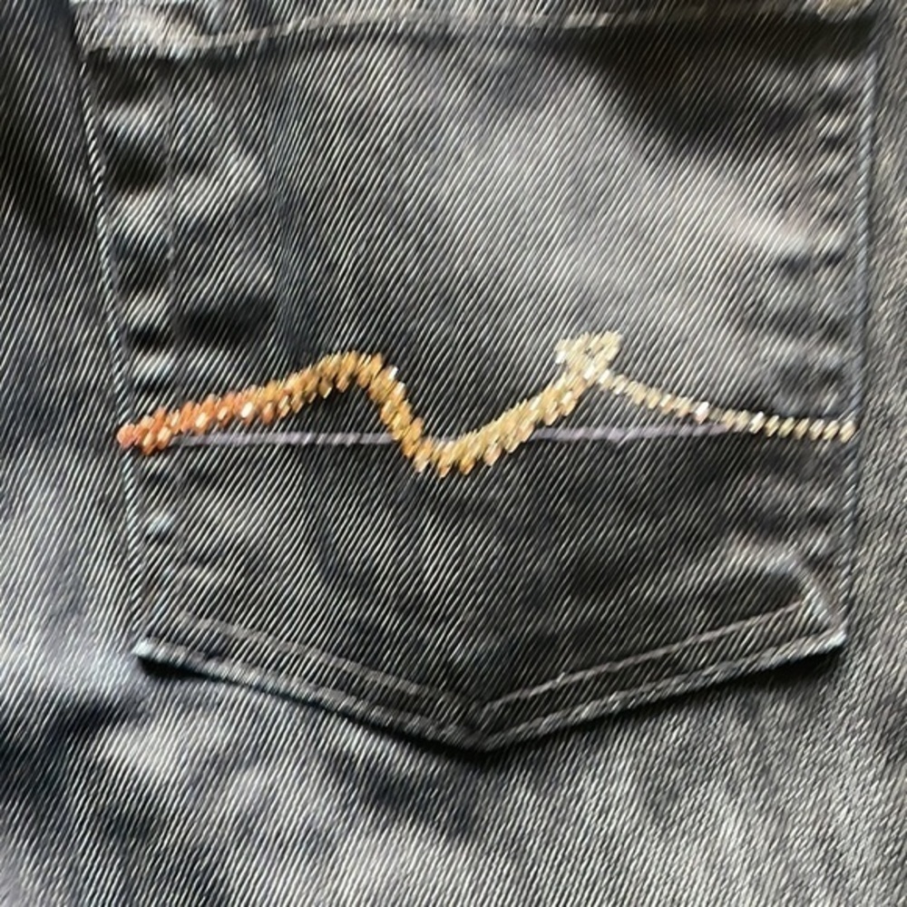 7 for all mankind jeans, dark denim size 29 straight leg - Picture 2 of 10
